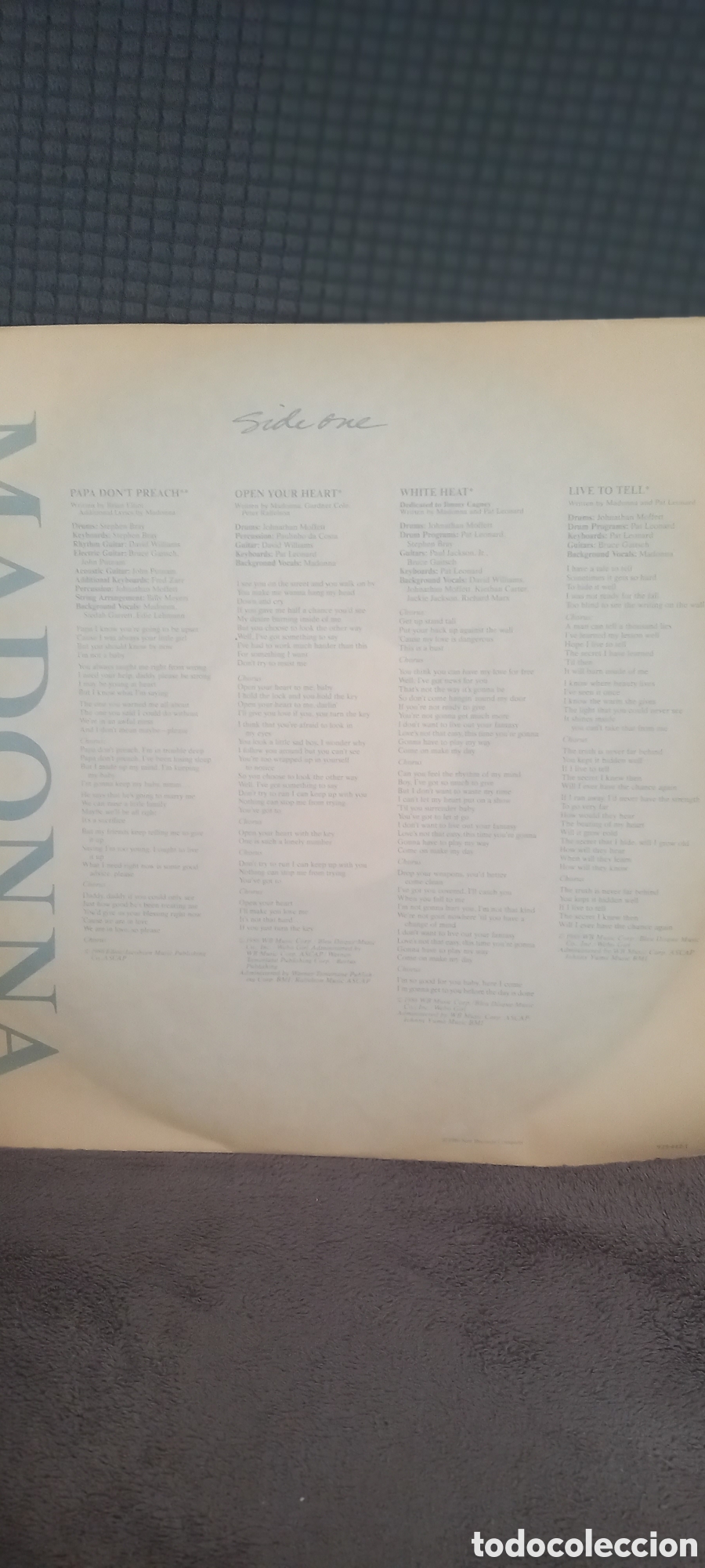 Discos de vinilo: Discos vinilo madonna True blue - Foto 4