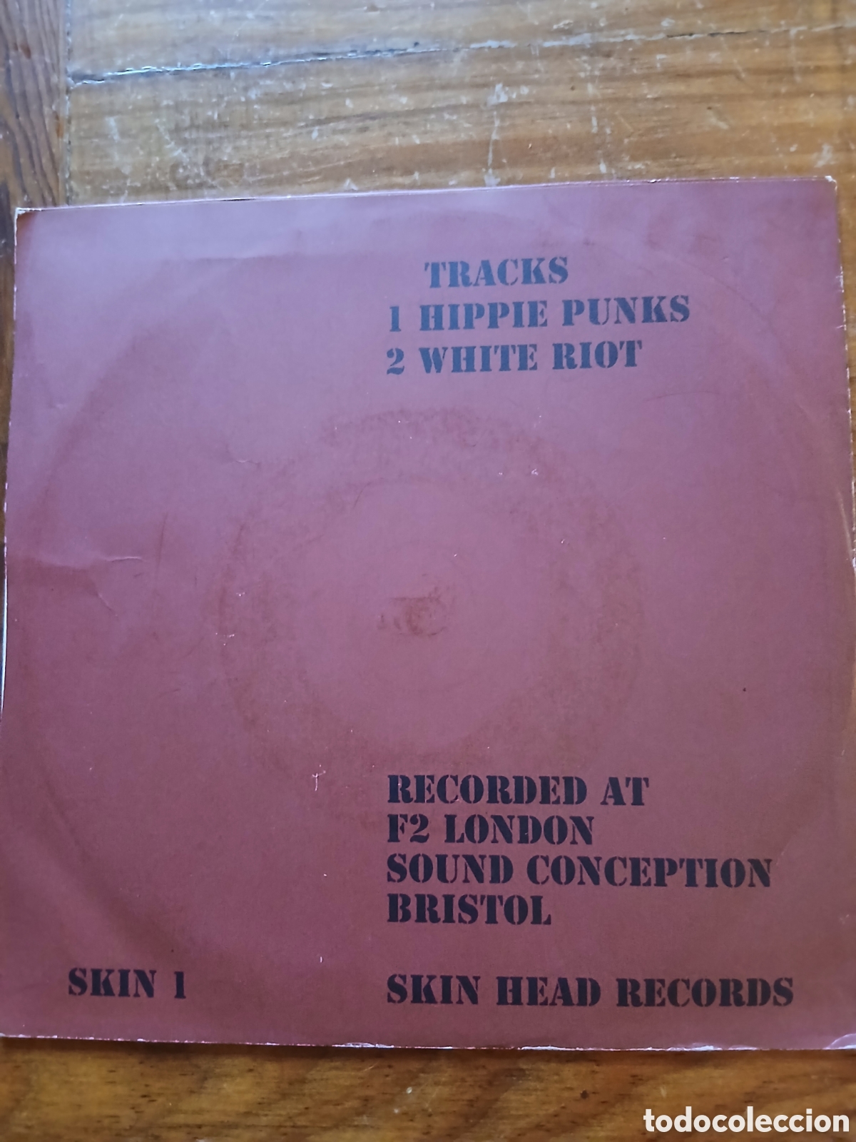 Discos de vinilo: CROWBAR - HIPPIE PUNKS / WHITE RIOT - Foto 2