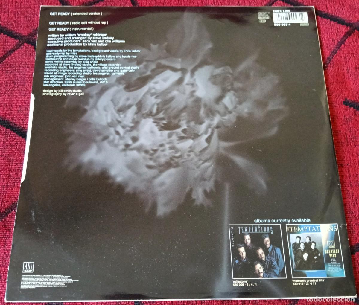 Discos de vinilo: THE TEMPTATIONS ** Get Ready ** MAXI SINGLE VINILO 1991 UK - Foto 2