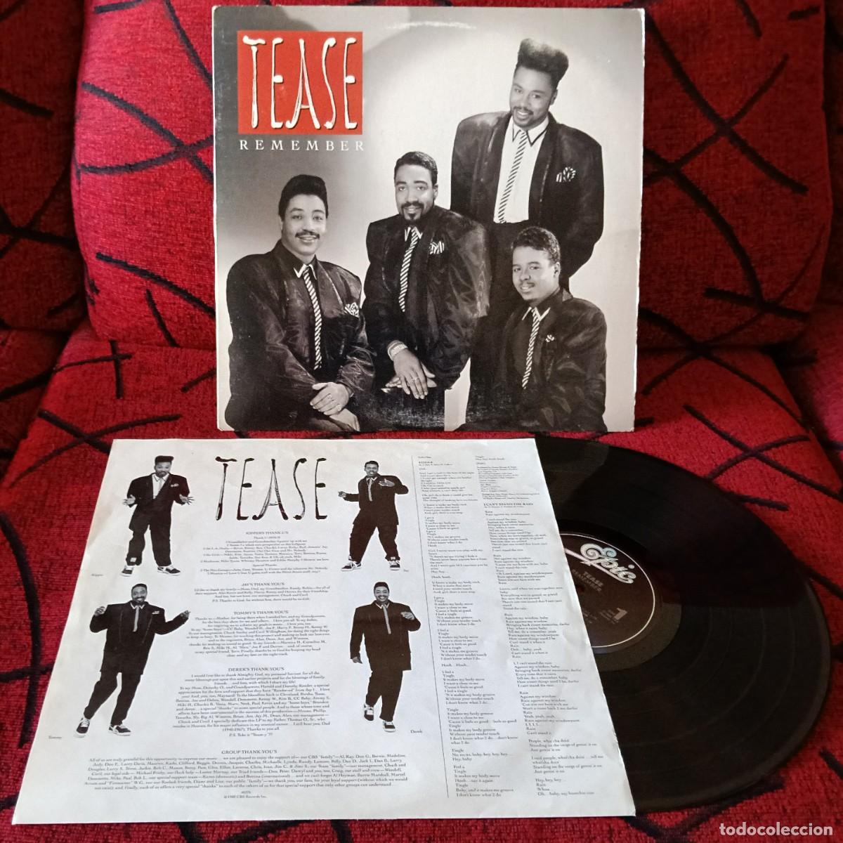 Discos de vinilo: TEASE ** Remember ** VINILO LP 1988 USA - Foto 1