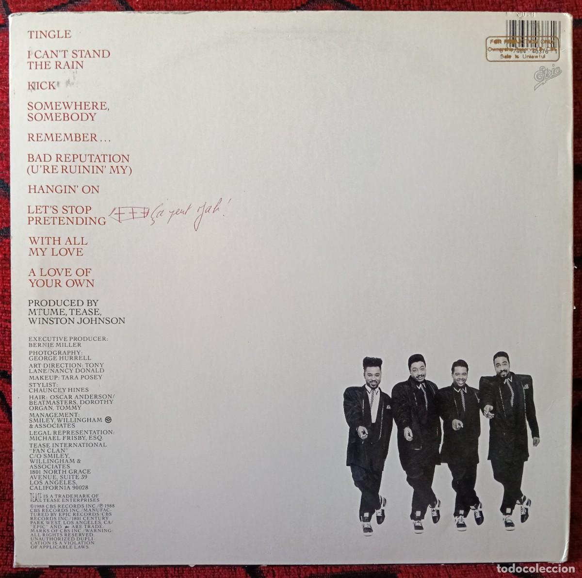 Discos de vinilo: TEASE ** Remember ** VINILO LP 1988 USA - Foto 2