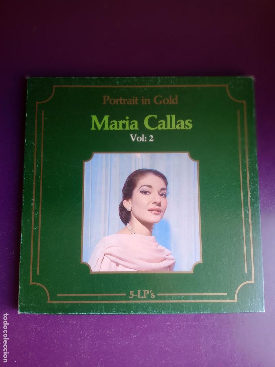Disques de vinyle: Maria Callas &ndash; Portrait In Gold Vol: 2 - CAJA 5 LP 1981 - OPERA - TRAVIATA, MACBETH, BAILE MASCARAS,