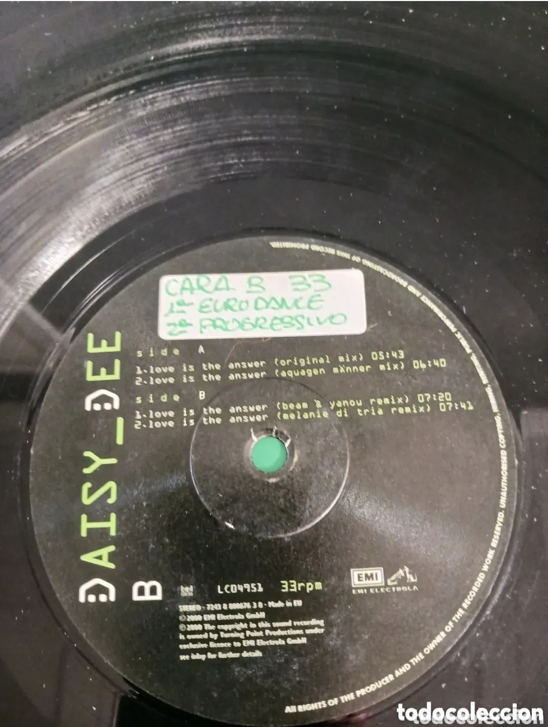 Discos de vinilo: Vinilo MarkOh Presents Daisy Dee / love Is the Answer - Foto 1