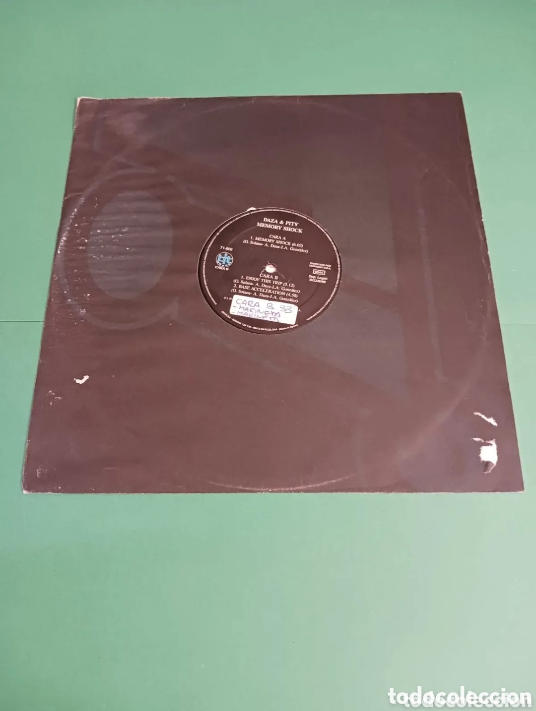 Discos de vinilo: Vinilo Daza & Pity / Memory Shock - Foto 4
