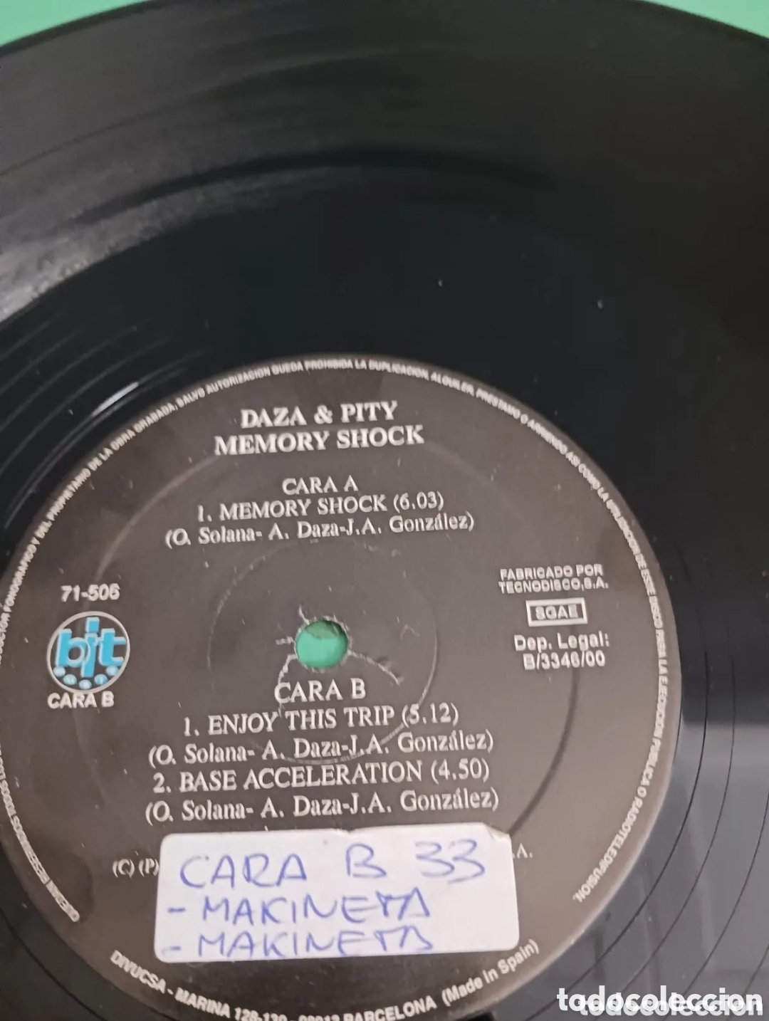 Discos de vinilo: Vinilo Daza & Pity / Memory Shock - Foto 1