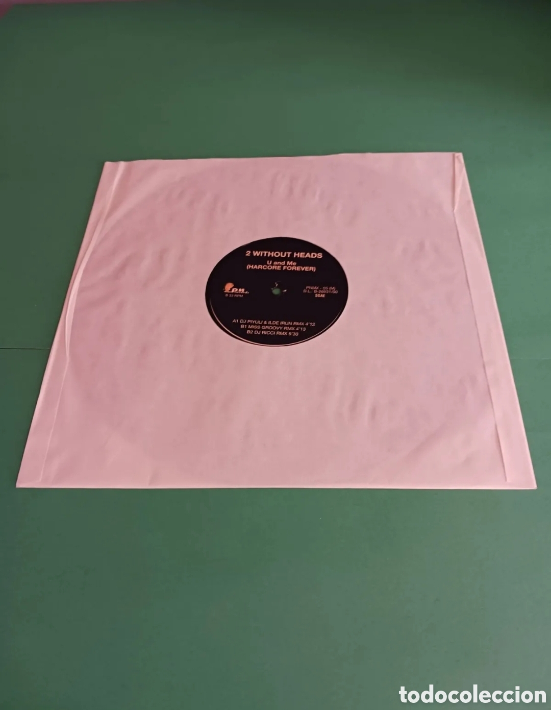 Discos de vinilo: Vinilo 2 Without Heads - U and Me ( Harcore Forever) - Foto 2