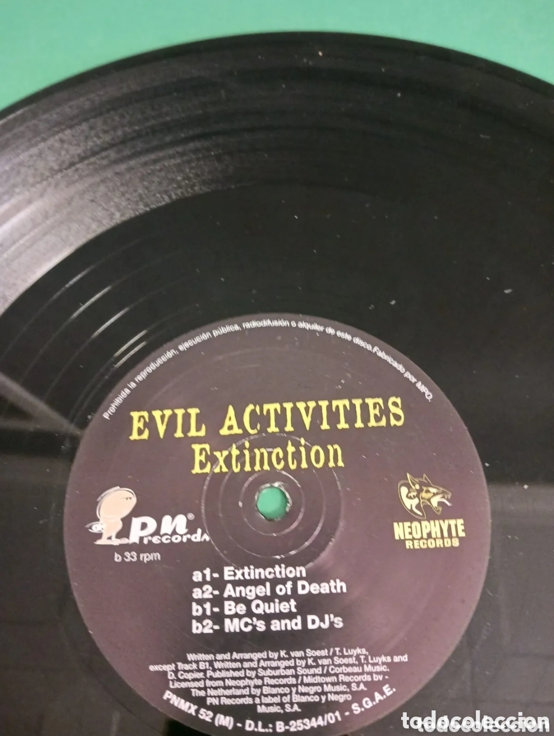 Discos de vinilo: Vinilo Evil Activities - Extinction - Foto 1