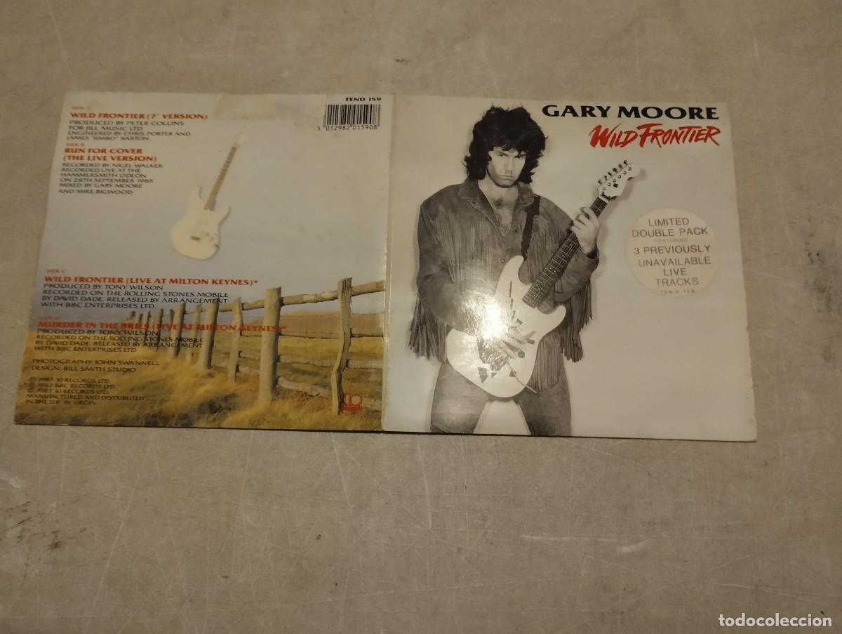 Discos de vinilo: GARY MOORE SINGLE DOBLE WILD FRONTIER - Foto 1