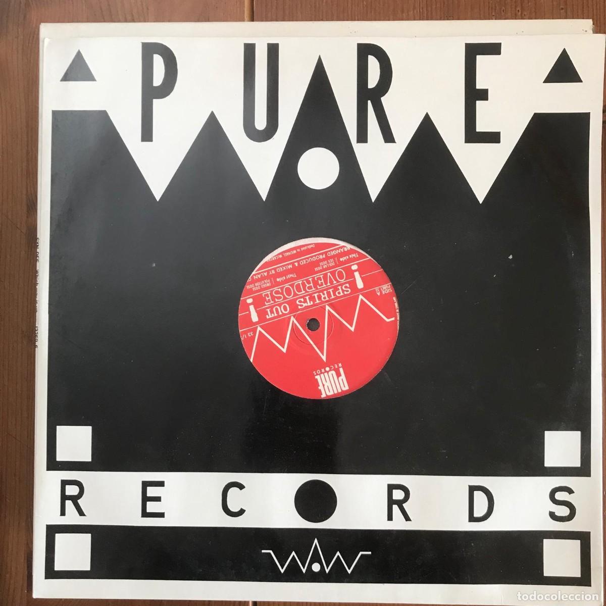 Discos de vinilo: SPIRITS OUT - OVERDOSE - 12&rdquo; MAXISINGLE PURE 1989 - Foto 1