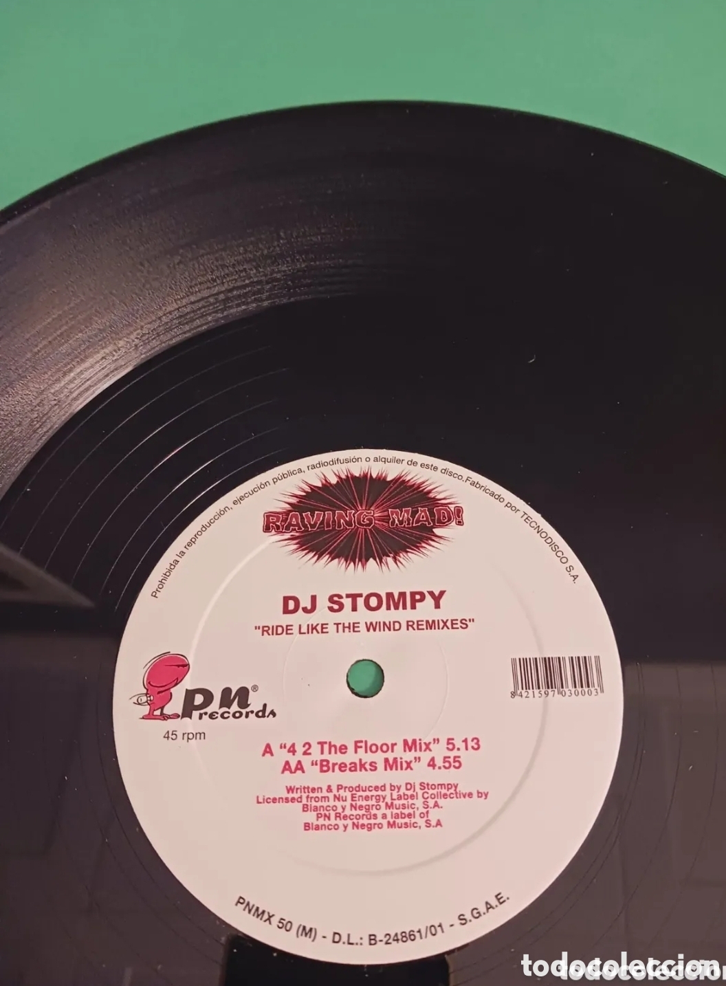 Discos de vinilo: DJ STOMPY &rdquo; RIDE LIKE THE WIND REMIXES&rdquo; - Foto 1