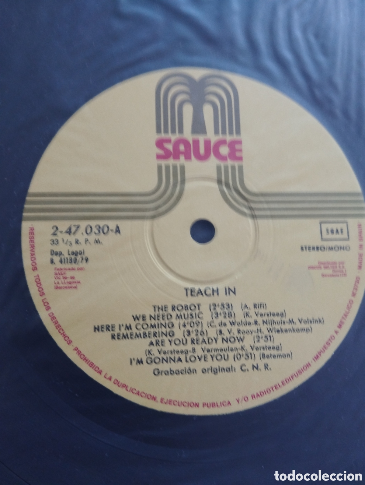 Discos de vinilo: TEACH IN , THE ROBOT - Foto 3