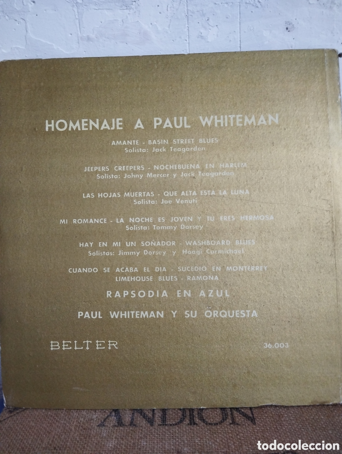 Discos de vinilo: HOMENAJE A PAUL WHITEMAN - Foto 3