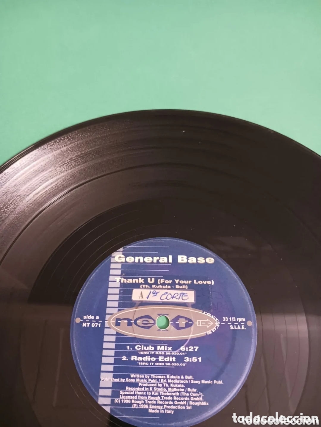 Discos de vinilo: Vinilo GENERAL BASE. THANK U ( For your Love) - Foto 2