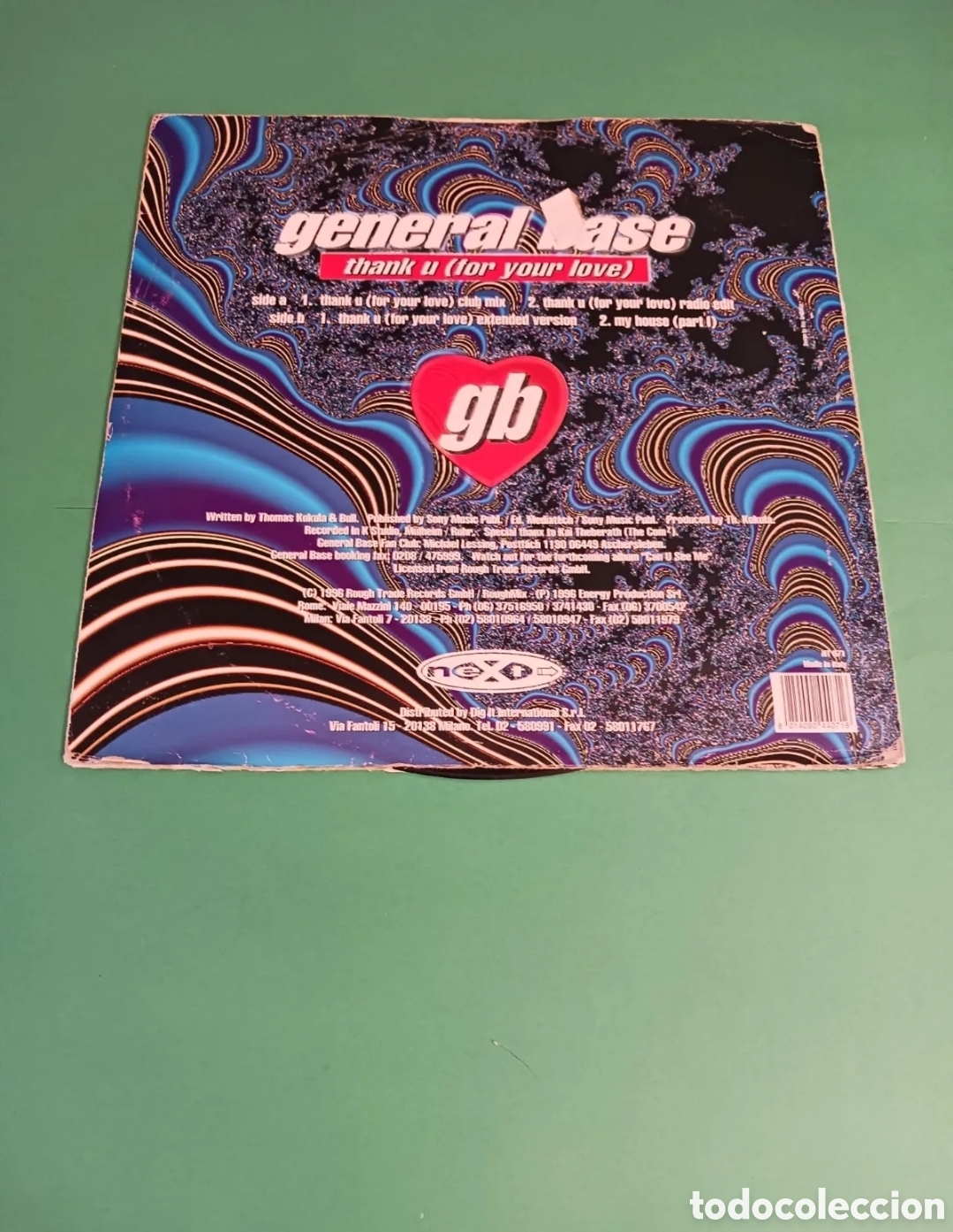 Discos de vinilo: Vinilo GENERAL BASE. THANK U ( For your Love) - Foto 1