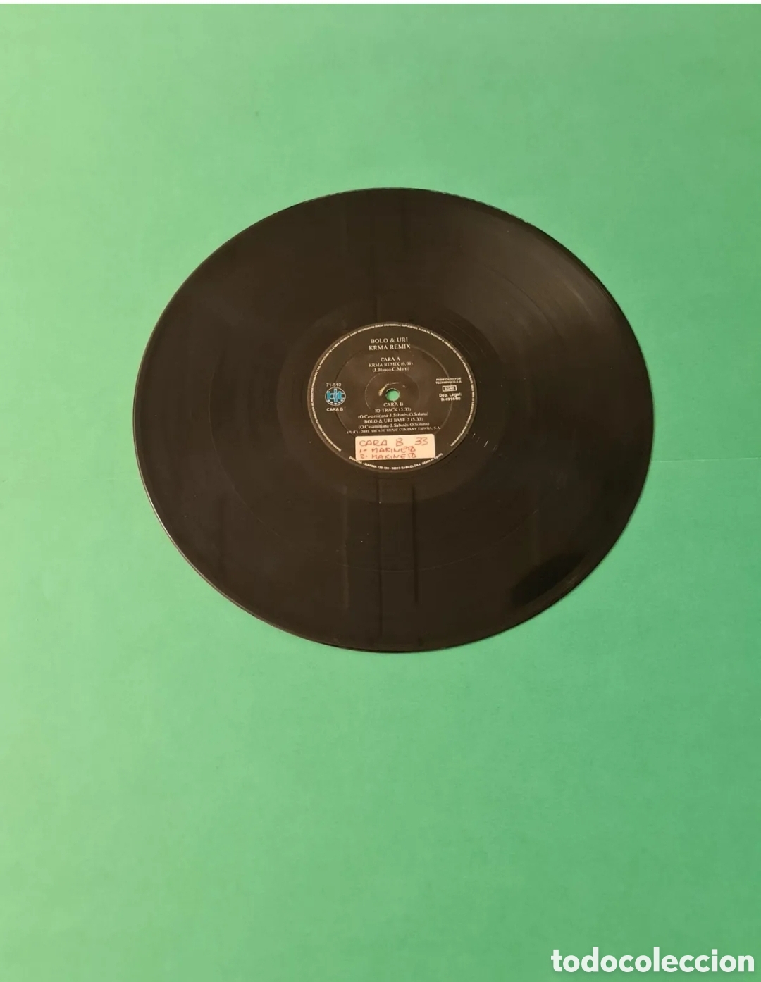 Discos de vinilo: Vinilo BOLO & Uri / Krma Remix - Foto 5