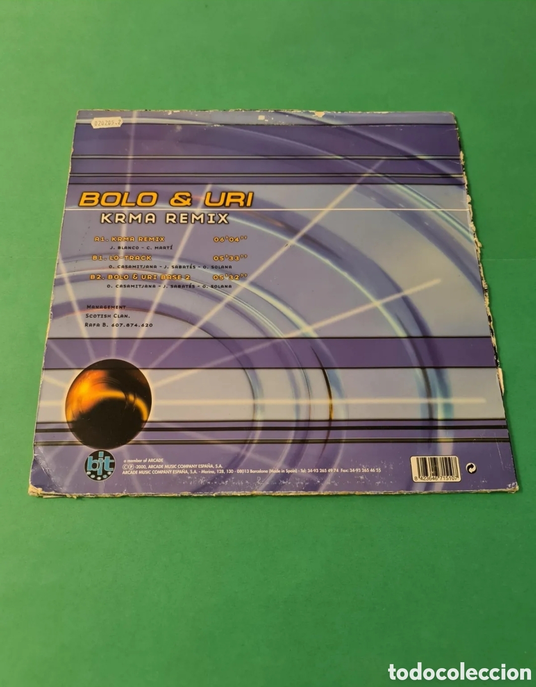 Discos de vinilo: Vinilo BOLO & Uri / Krma Remix - Foto 6