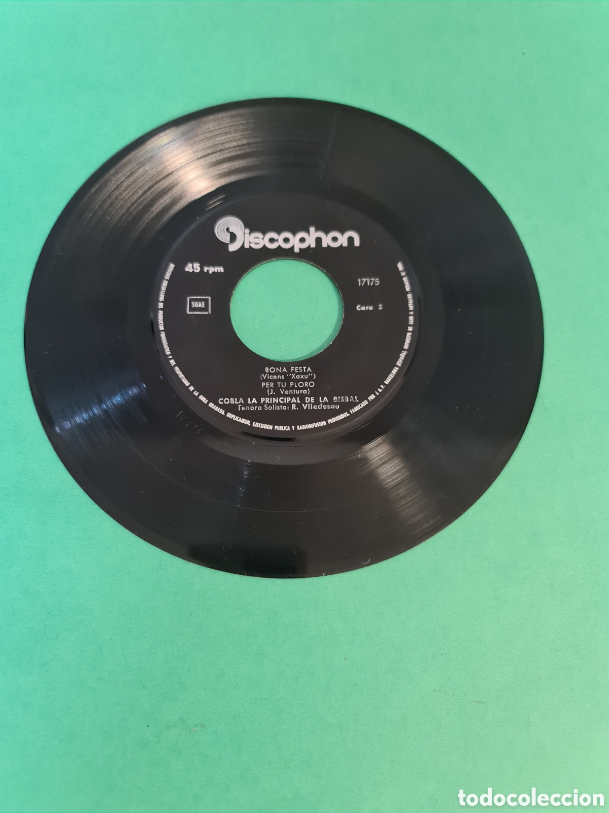 Discos de vinilo: Single Sardanas / La principal de la Bisbal - Foto 2