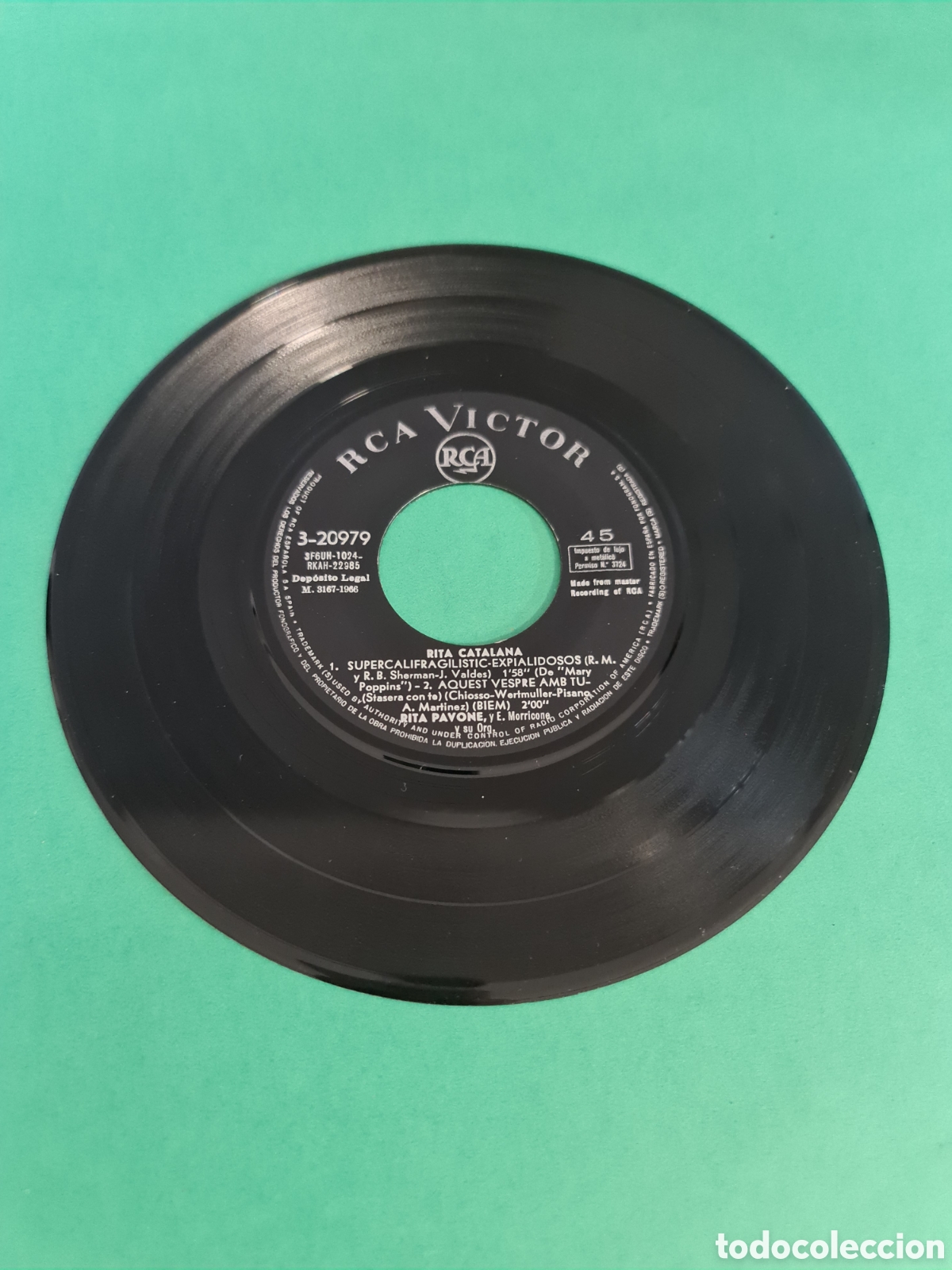 Discos de vinilo: Single Rita Catalana. Nomes tu / Plip. - Foto 2