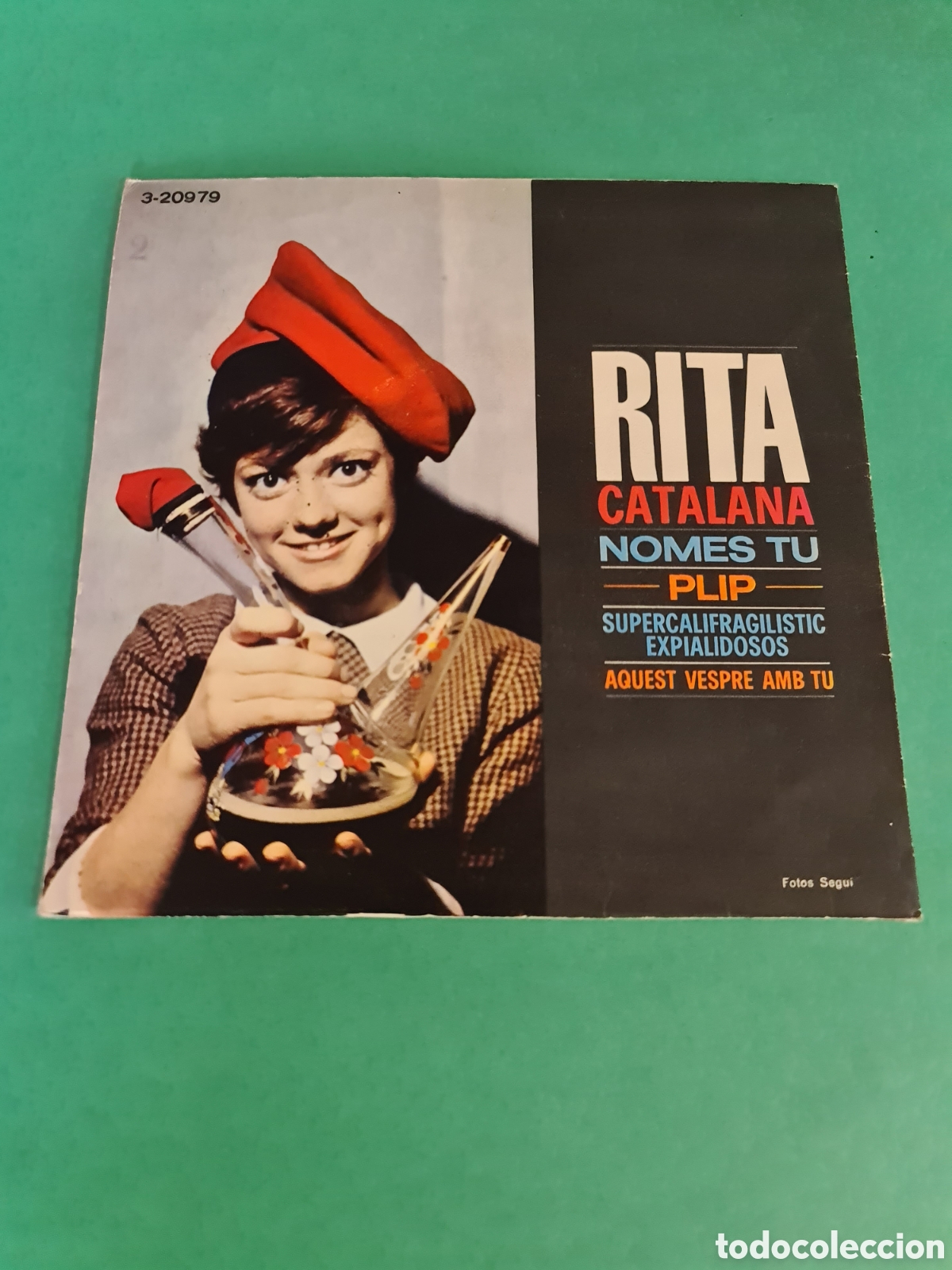 Discos de vinilo: Single Rita Catalana. Nomes tu / Plip. - Foto 4