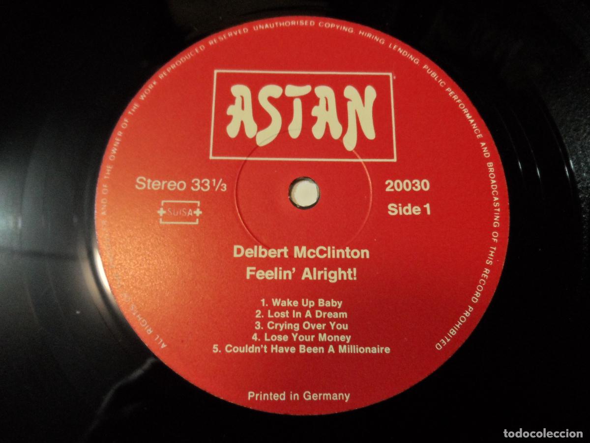 Discos de vinilo: DELBERT MCCLINTON - FEELIN ALRIGHT (GERMANY 1984) - Foto 3