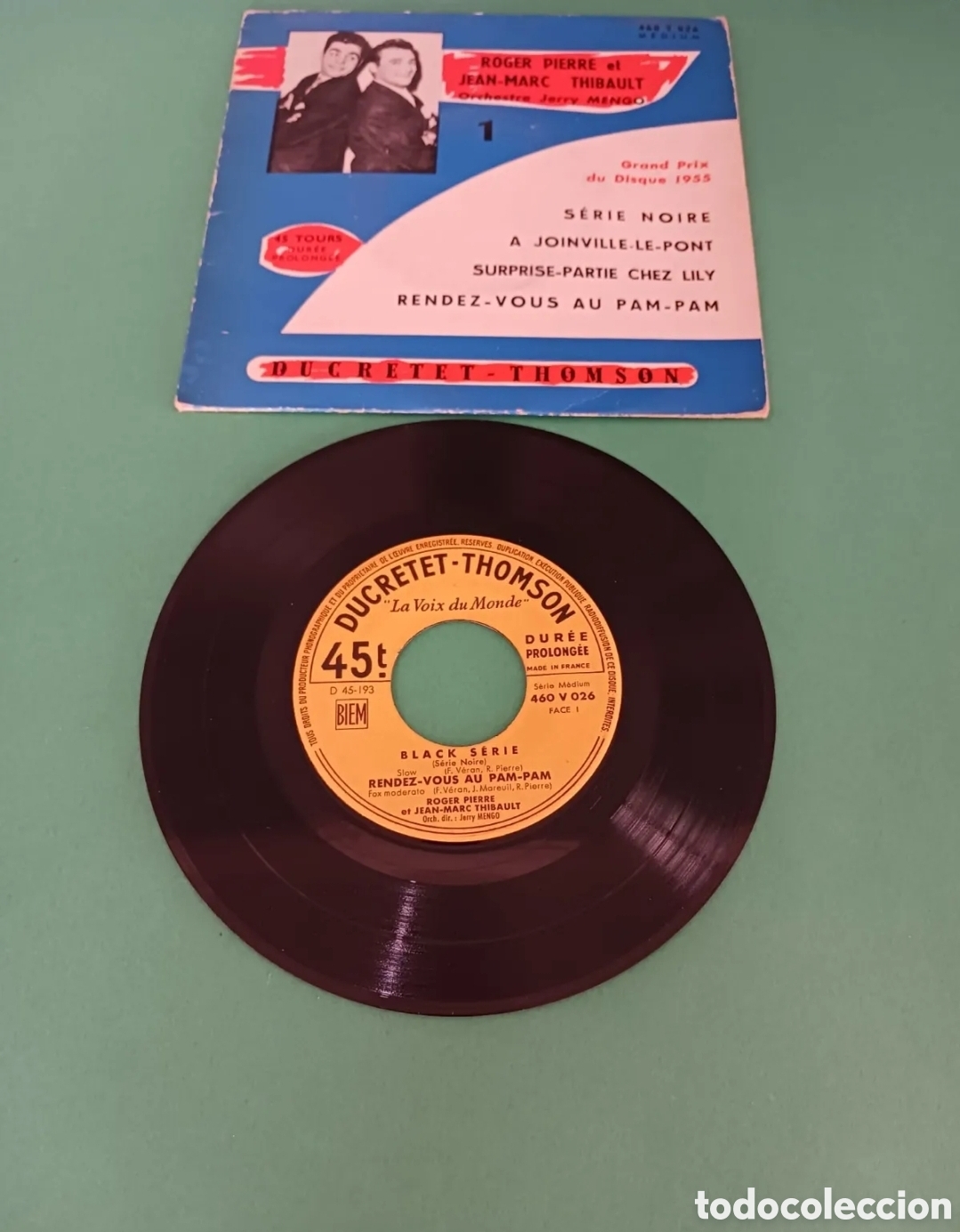Discos de vinilo: Roger Pierre et Jean-Marc Thibault. Single. - Foto 2