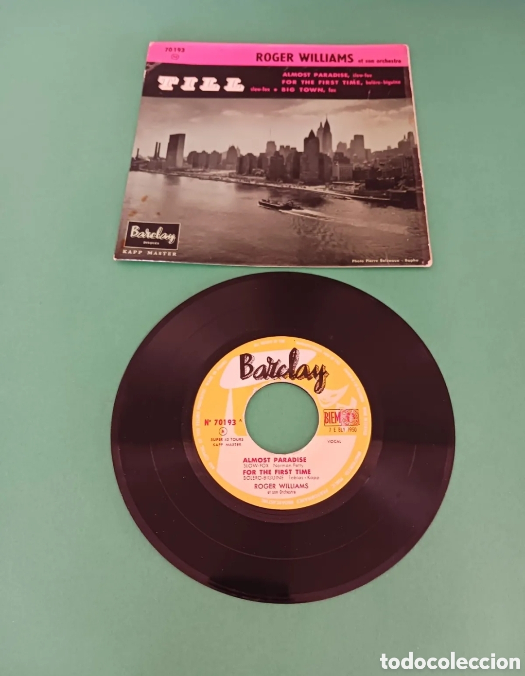 Discos de vinilo: Roger Williams et son orchestre. Single. - Foto 3