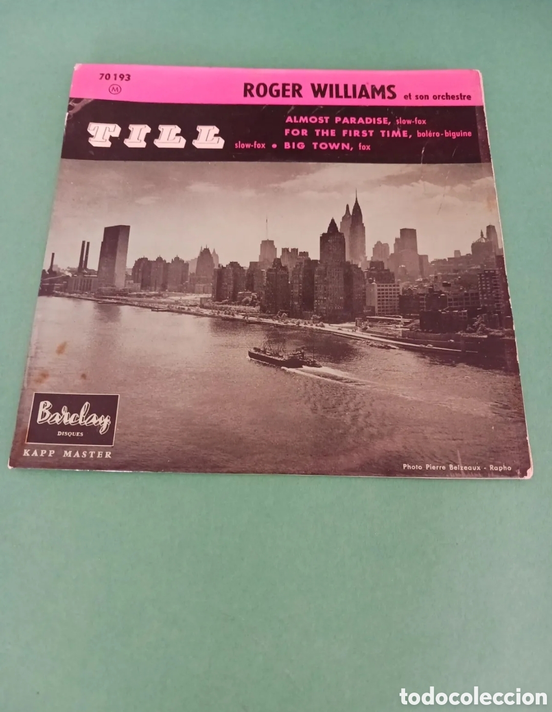 Discos de vinilo: Roger Williams et son orchestre. Single. - Foto 1