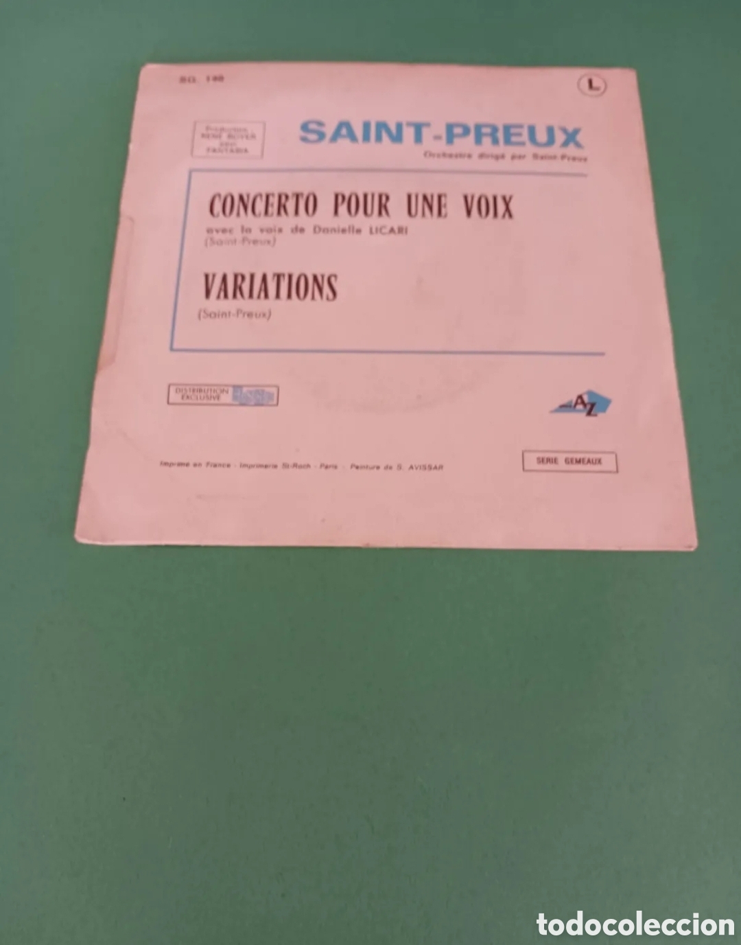 Discos de vinilo: Concerto pour une voix. Single. - Foto 4