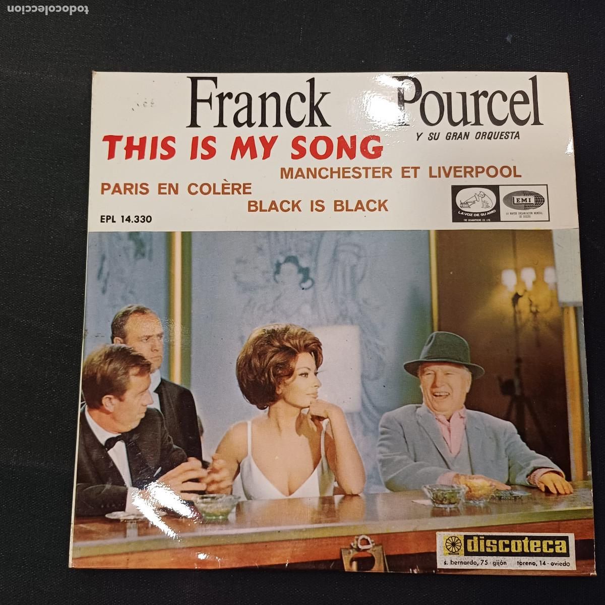 Discos de vinilo: THIS IS MY SONG/FRANCK POURCEL/SINGLE. - Foto 1