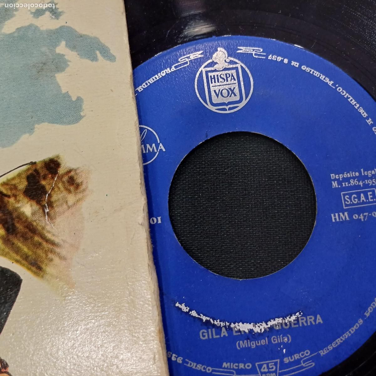 Discos de vinilo: GILA EN LA GUERRA/SINGLE. - Foto 2