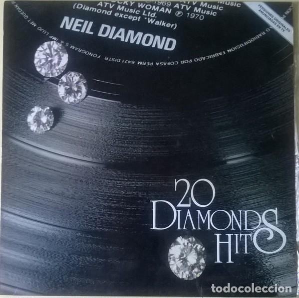 Discos de vinilo: LP Neil Diamond &lrm;&ndash; 20 Diamonds Hits - Foto 1
