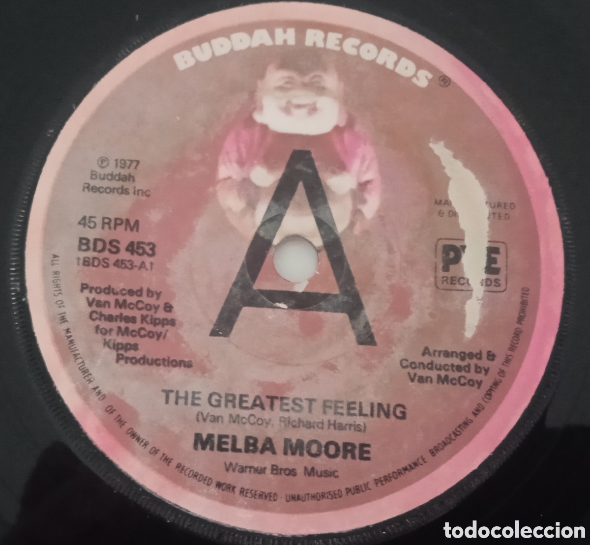 Discos de vinilo: MELBA MOORE - The greatest feeling (1977) single - Foto 1