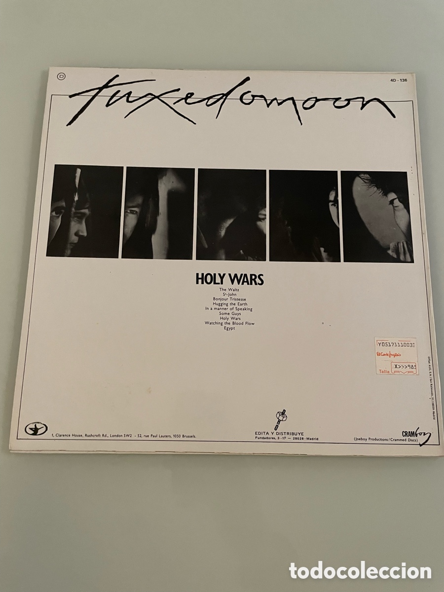 Discos de vinilo: Tuxedomoon. Holy Wars. Cramboy. 1985 - Foto 2