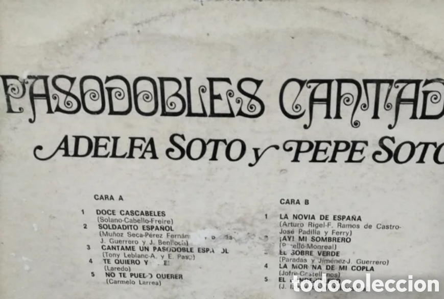 Discos de vinilo: Disco en vinilo de pasadobles - Foto 4