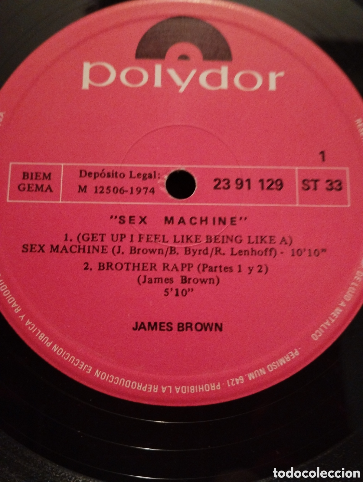 Discos de vinilo: JAMES BROWN, SEX MACHINE - Foto 3