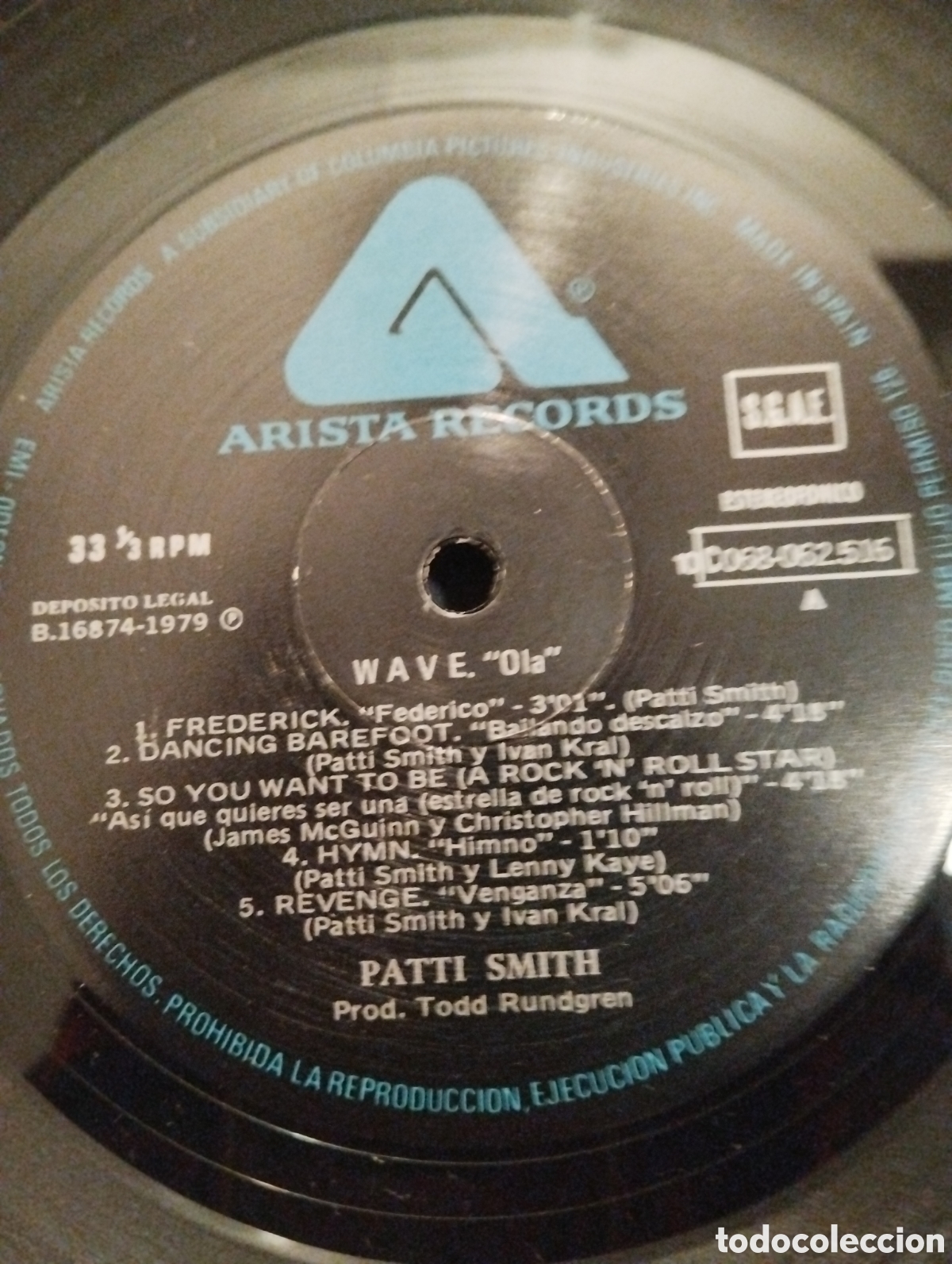 Discos de vinilo: PATTI SMITH GROUP, WAVE - Foto 3