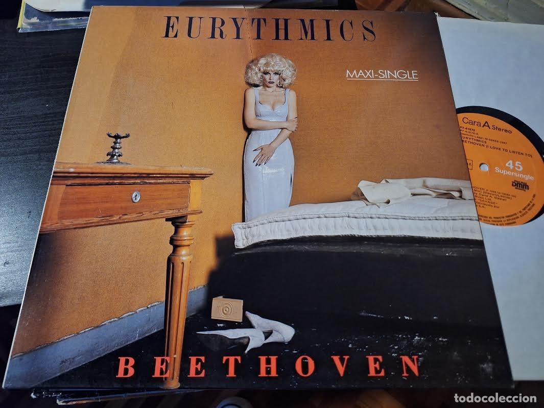 Discos de vinilo: EURYTHMICS - BEETHOVEN 12&rdquo; MAXI RCA 1987 SYNTH POP - Foto 1