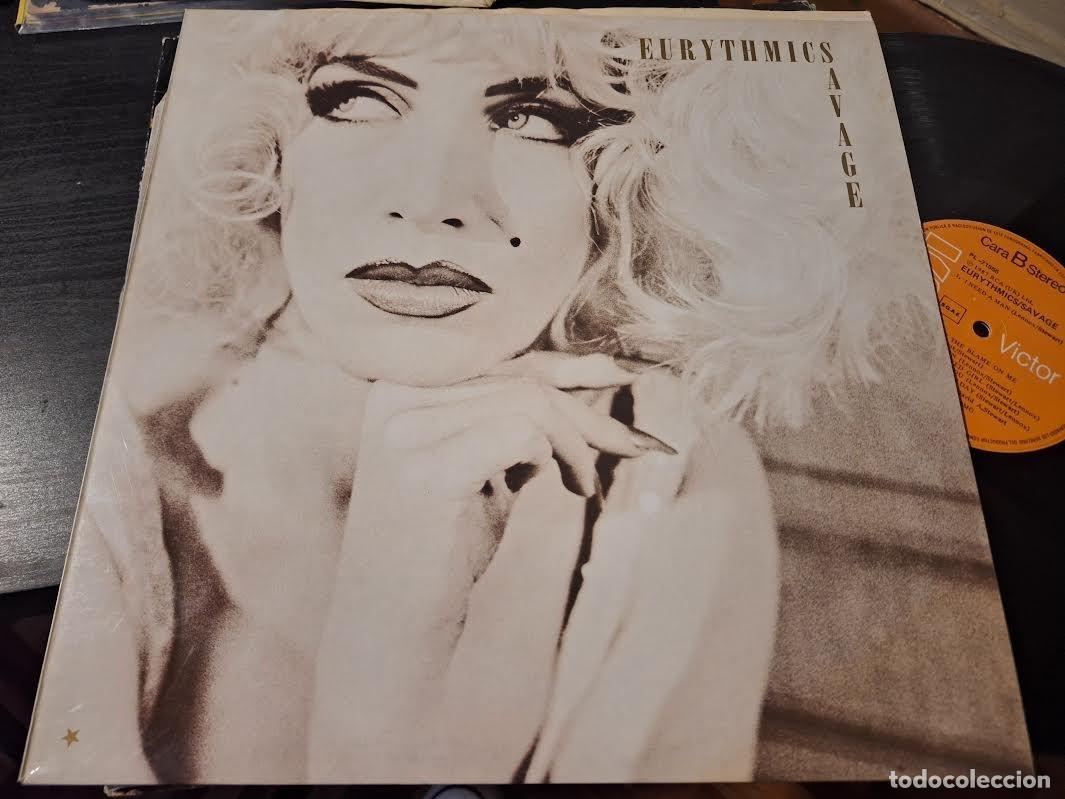 Discos de vinilo: EURYTHMICS - SAVAGE LP RCA 1987 - SYNTH POP - Foto 1