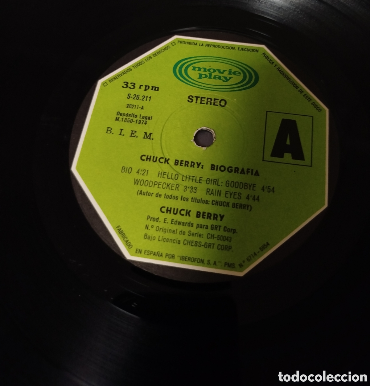 Discos de vinilo: Chuck Berry - Bio. Portada abierta - Foto 3
