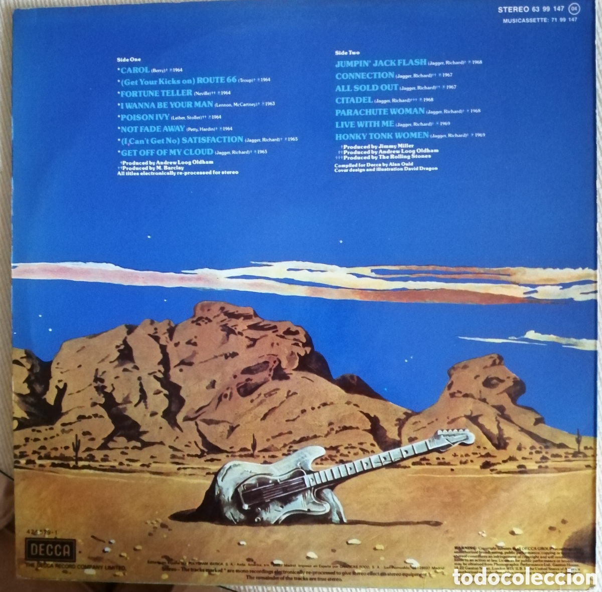 Discos de vinilo: The Rolling Stones - Solid Rock (Decca Spain) / ROCK BLUES - Foto 2