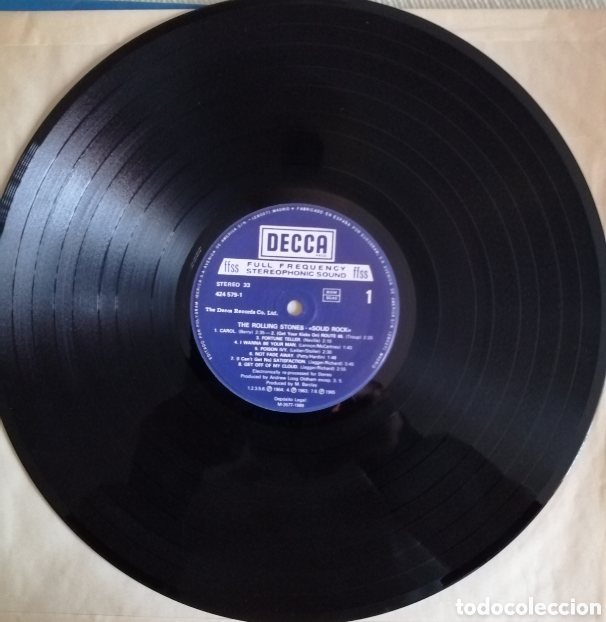 Discos de vinilo: The Rolling Stones - Solid Rock (Decca Spain) / ROCK BLUES - Foto 3