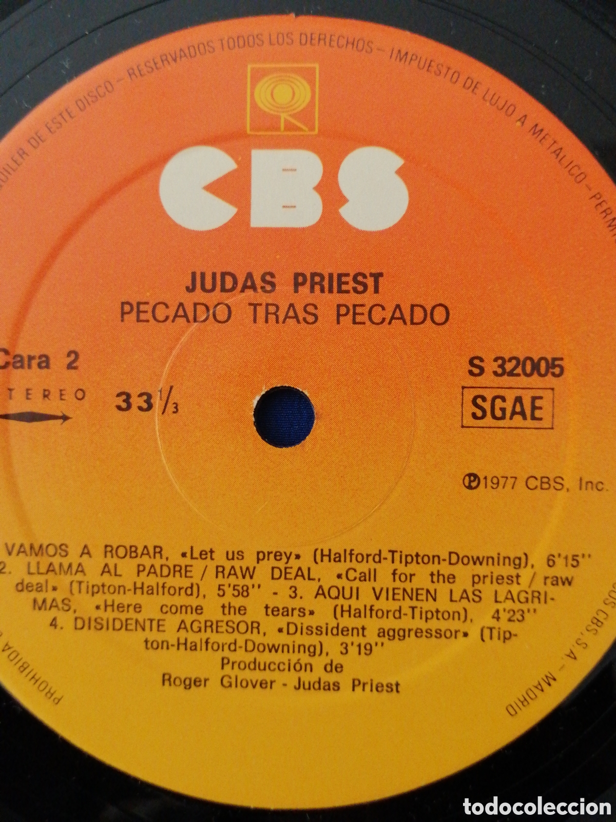 Discos de vinilo: JUDAS PRIEST - PECADO TRAS PECADO 1977 - Foto 8