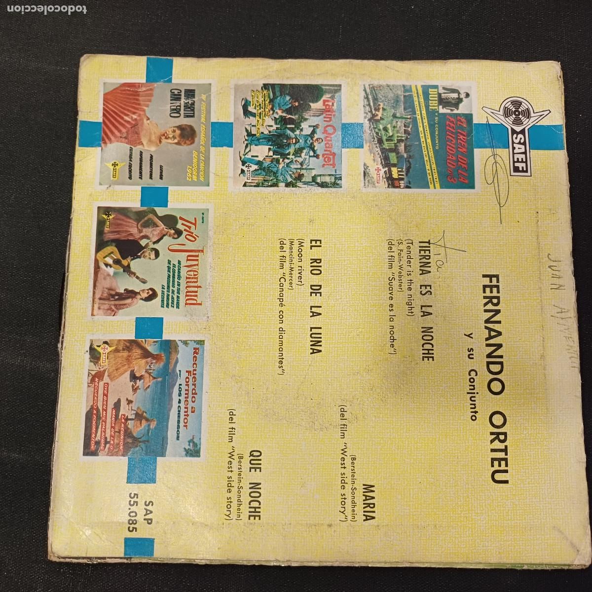 Discos de vinilo: FERNANDO ORTEU/MUSICA DE PELICULAS/SINGLE. - Foto 3