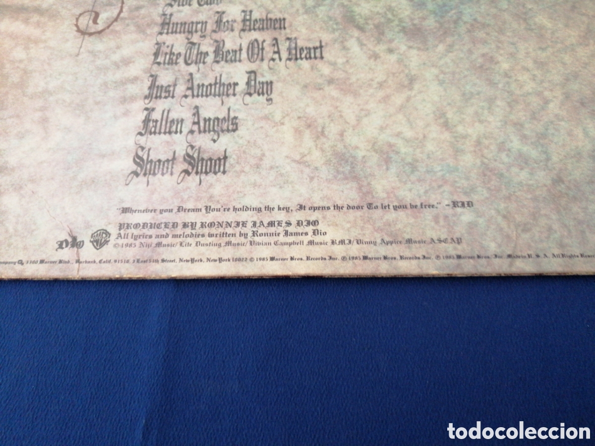 Discos de vinilo: DIO - SACRED HEART 1985 WARNER BROS. - Foto 6