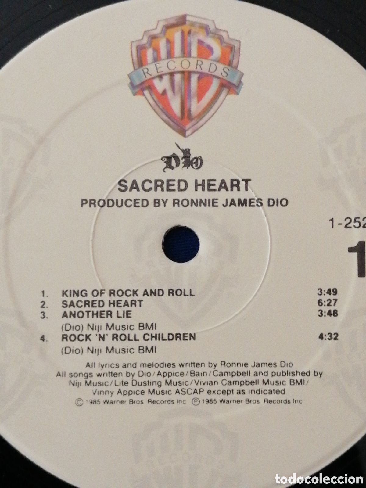 Discos de vinilo: DIO - SACRED HEART 1985 WARNER BROS. - Foto 7