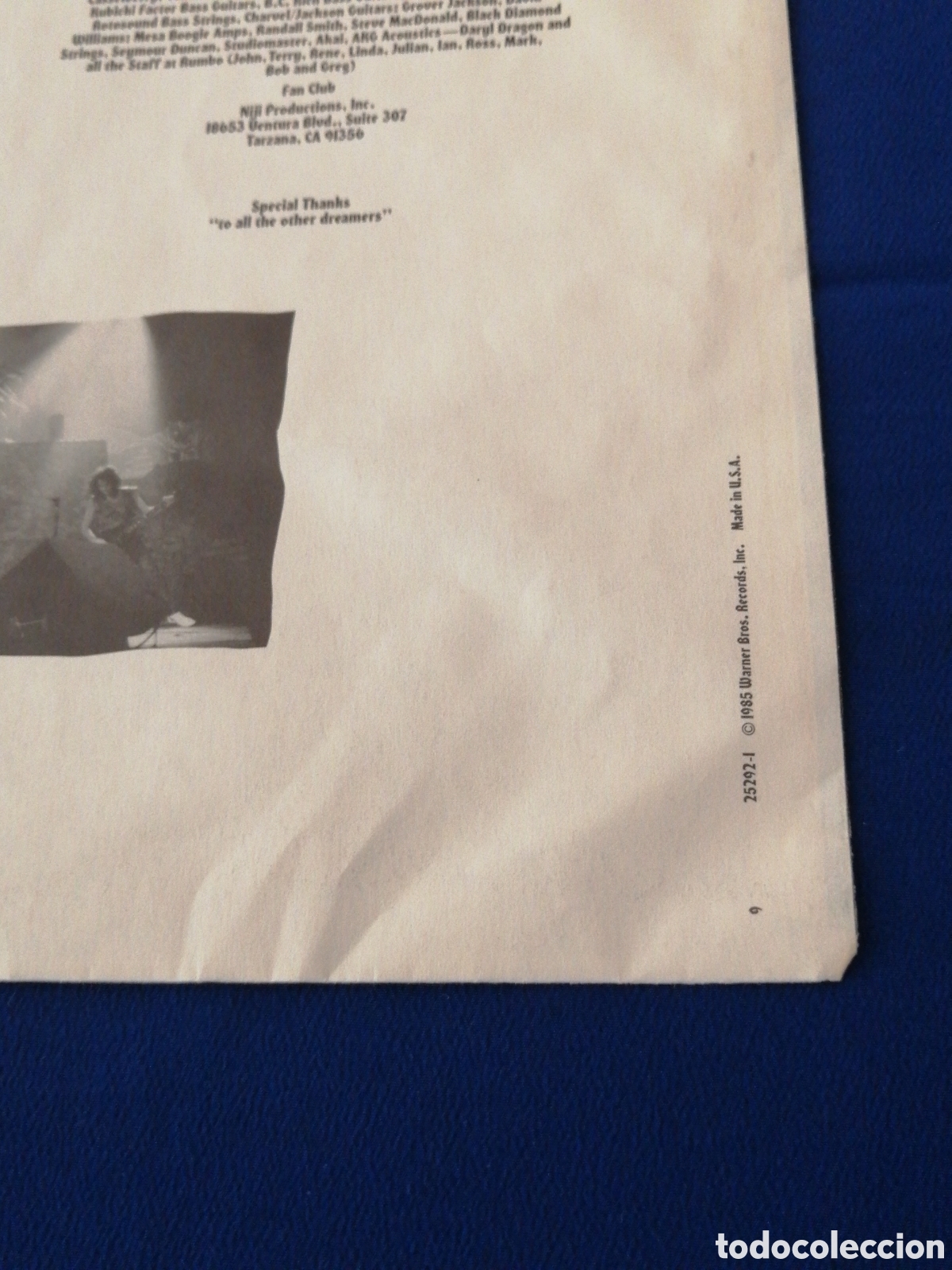 Discos de vinilo: DIO - SACRED HEART 1985 WARNER BROS. - Foto 11