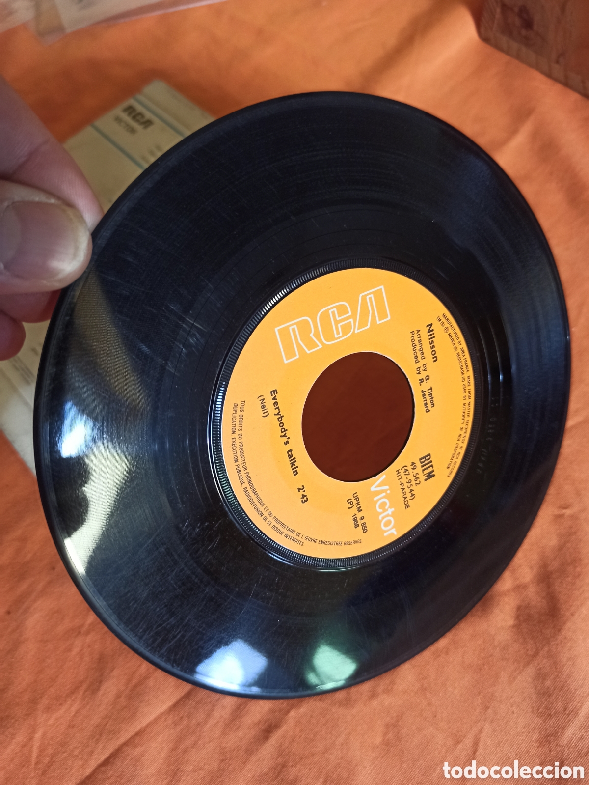 Discos de vinilo: Nilsson, everybodys talkin, single Francia - Foto 2