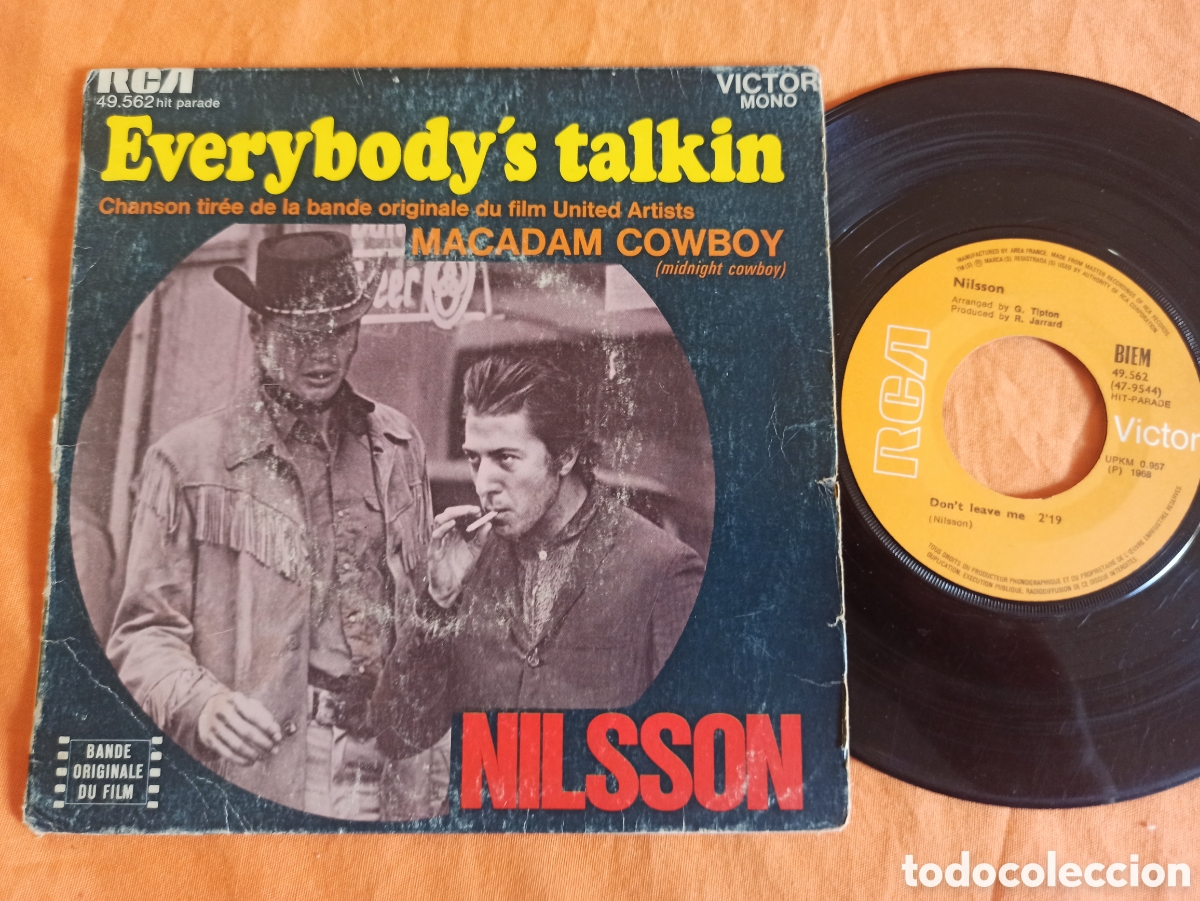 Discos de vinilo: Nilsson, everybodys talkin, single Francia - Foto 1