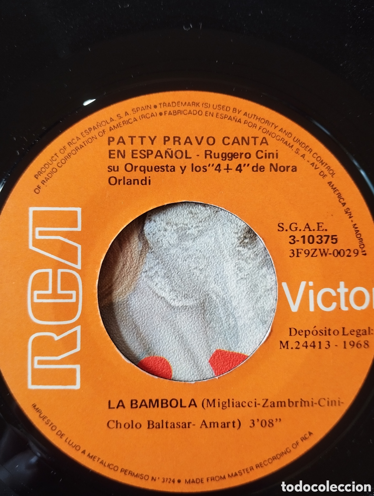 Discos de vinilo: Patty Pravo - la bambola en espa&ntilde;ol - single - Foto 5