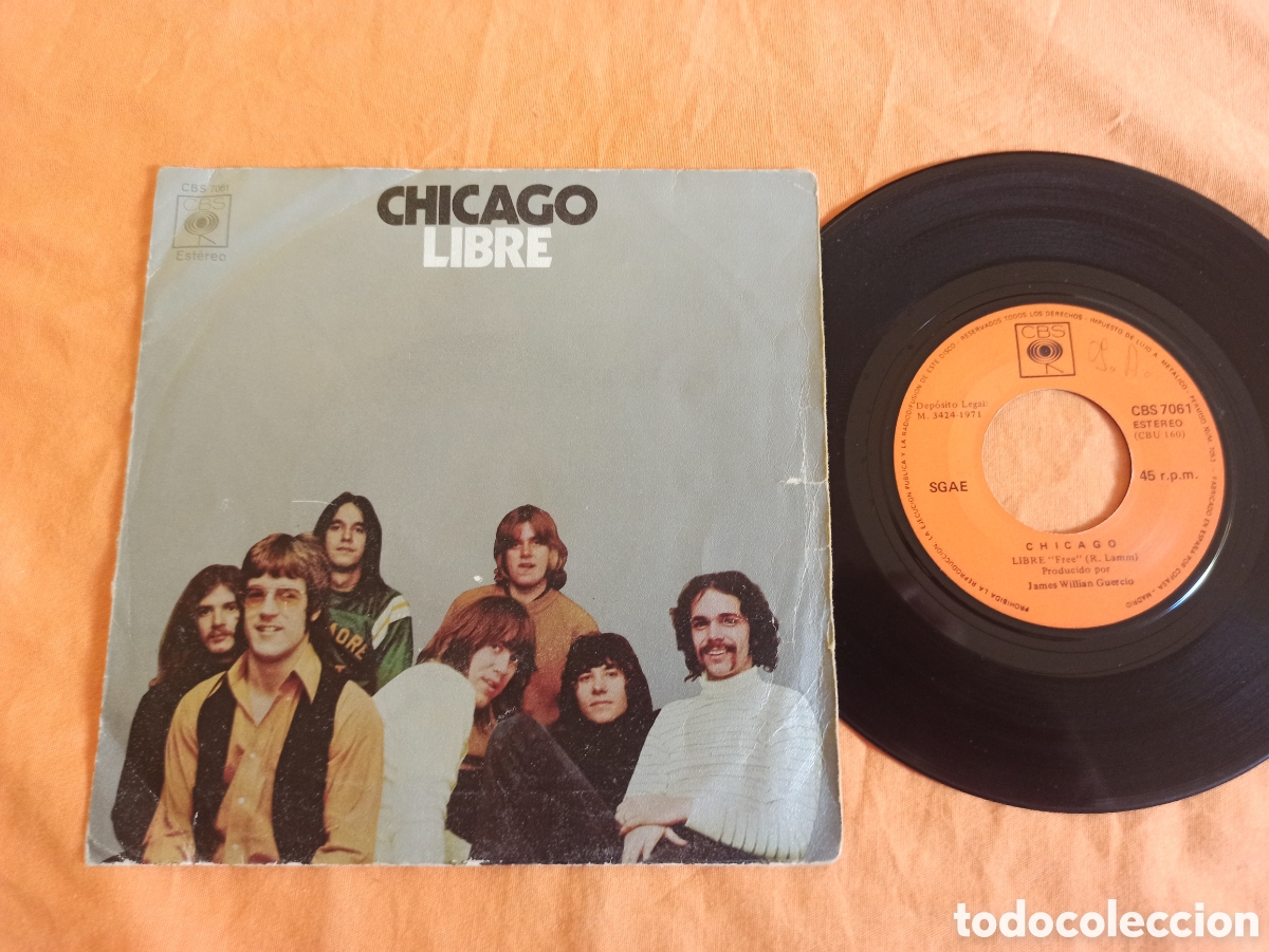 Discos de vinilo: Chicago, Libre &rdquo;free&rdquo; Espa&ntilde;a 1971 - Foto 1